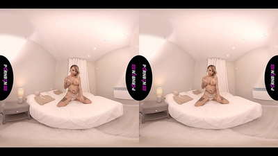 PORNBCN VR Mature Spanish MILF masturbates and sucks your dick in POV while smoking and jerking her legs